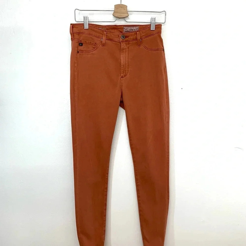 AG Anthropologie   Pants‎ Woman Sz 27 High Rise Abbly Ankle Super Skinny Pockets